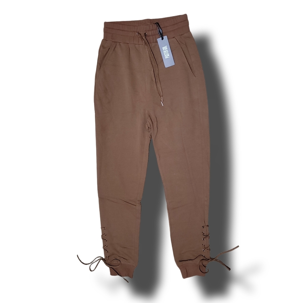Poster Grl Dare To Go Lace-Up Joggers NWT S